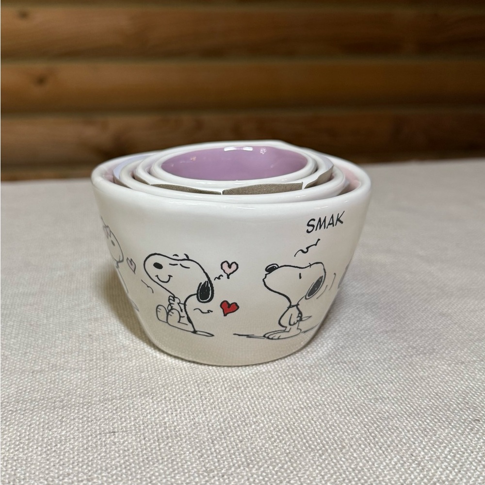 SNOOPY VALENTINES Rae Dunn Measuring Cups - Picture 2 of 7